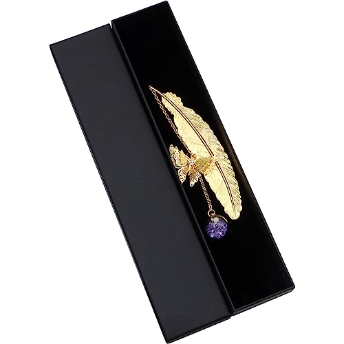 Marca Metal Page Pluma 3D Mariposa Marca Página Original Mujer, Regalo Amante Regalos de Cumpleaños para el Día de San Valentín para Mujeres Niñas Su Novia Mamá Abuela y Mujer