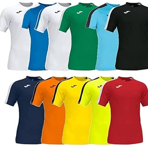 Joma Academy T-Shirt, kurzärmelig, für Herren, Weiß-Blau, L