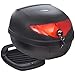vidaXL Maletero Baúl para Guardar Casco Motos 36 L Negro Equipaje Motocicleta