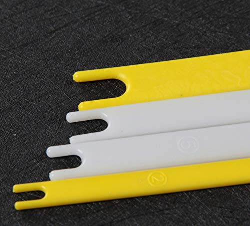 手編み網針 ネット修理針 釣りウエブネット ニードルシャトル プラスチック アバリ 漁網修理 8本セット 1# 2# 3# 4# 5# 6# 7# 7+# 2枚目