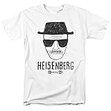 Breaking Bad Hand Drawn Heisenberg T Shirt & Stickers (Medium) White