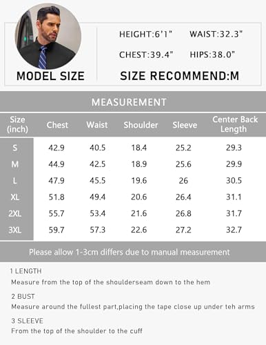 Coofandy Button Up Shirt For Men Patterned Long Sleeve Regular Fit Formal Dress Shirt Mens Wedding Shirt thumb #5