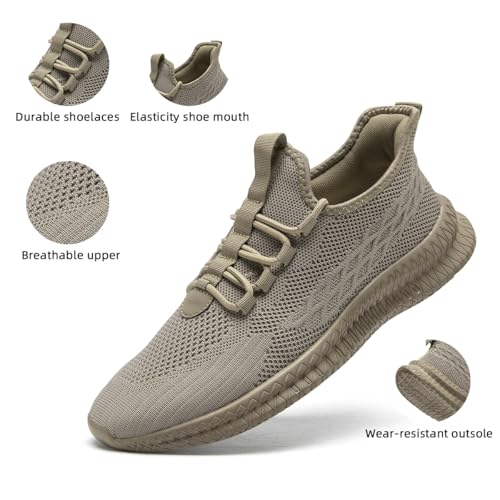 Image of Mens Slip On Walking Shoes Sneakers Running Shoes Trainers Athletic Gym Fitness Sport Shoes Non Slip Breathable Mesh Workout Fashion Breathable Comfortable