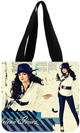 Selena Gomez Canvas Tote Bag Carrying Shopping Grocery Bags Handbag (Two Sides)