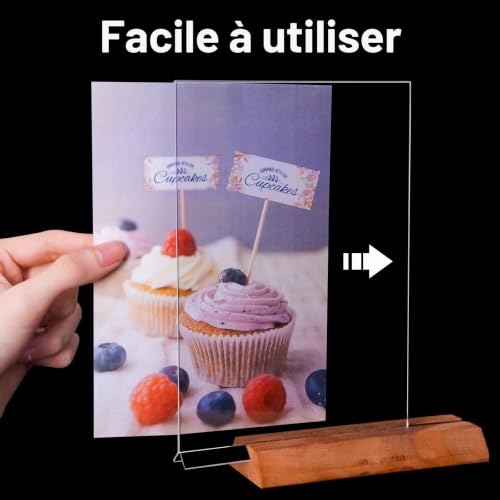 URbantin Lot de 6 Présentoir de Table A5,Support pour Menu – vue 6