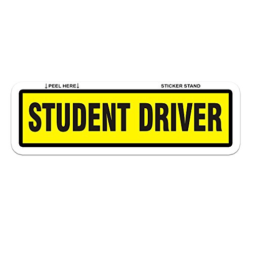 Student Driver Caution car Bumper Sticker Decal 10
