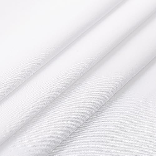 Image of 4 Piece Bed Sheet Set (Queen,White) 1 Flat Sheet,1 Fitted Sheet and 2 Pillow Cases,Brushed Microfiber Luxury Bedding with Deep Pockets