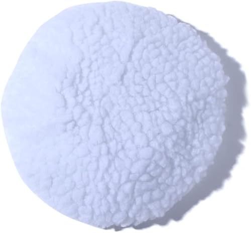 1 pieza de forro polar de lana de cubierta de pulido, almohadilla de pulido, almohadilla de pulir para encerar reutilizable, pulidora de cera y paño