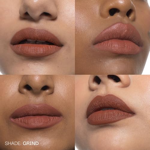 Image of Fae Beauty Lip Whip 12Hr Comfortable Matte Liquid Lipstick (10ml) | Waterproof | Long Wear | Non Drying | Soft Mousse Smudgeproof Formula | Vegan | With Moisture Lock Technology | Enriched with Vitamin E and Cherry Coffee - Grind
