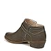 LifeStride Womens Alexander Block Heel Ankle Booties Dark Grey Snake 9 W