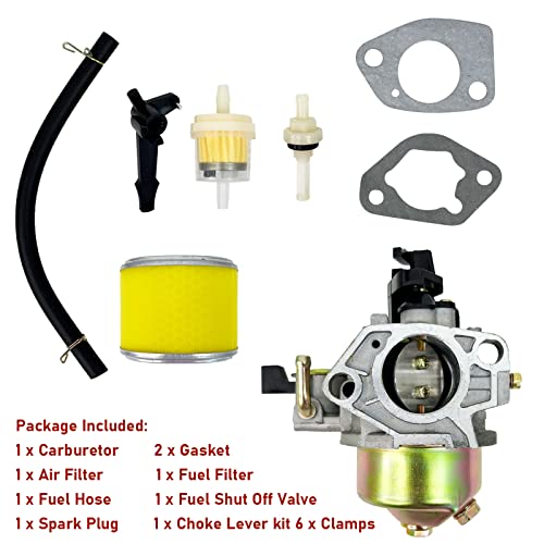 Carburetor with Air Filter Fit for Honda GX340 GX390 13HP 11HP Engine Motor Generator Lawn Mower Pressure Washer Replace 16100-ZF6-V00 16100-ZF6-V01 Carb - Image 3
