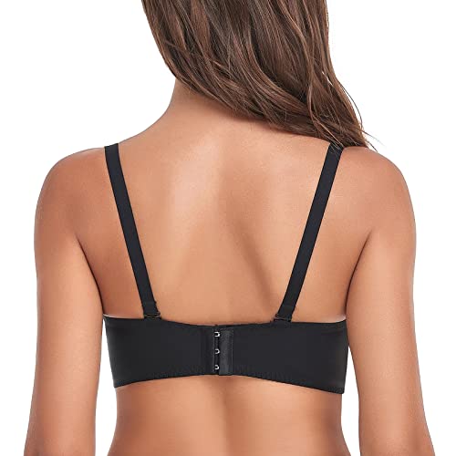 FallSweet Add Two Cup Lace Bras for Women Push Up Wirefree Brassieres3
