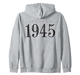 Photo Gallery vintage 1945 (nero antico) 80 compleanno 1945 felpa con cappuccio Photo Gallery vintage 1945 (nero antico) 80 compleanno 1945 felpa con cappuccio