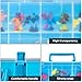 Double Layer Case Compatible with Akedo Ultimate Arcade Warriors Figures Packs, Mini Battling Action Character Collector Storage Fits for Battle Arena/ for Legendary Attack Toy Figure (Box Only) Blue
