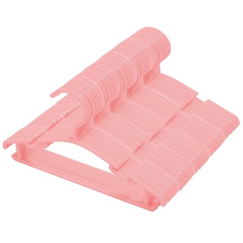 Image of 50 Pack Pink Baby Nursery Closet Hangers,Non-Slip Laundry Infant Pant Hanger for Newborn Clothes Gift,Ultra-Thin Child Coat Hanger for Girl Boy Toddler Kid