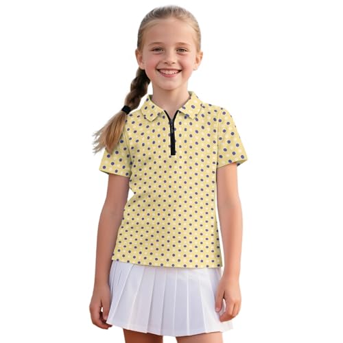 Polo de golf violet à pois vêtement de tennis confortable et léger