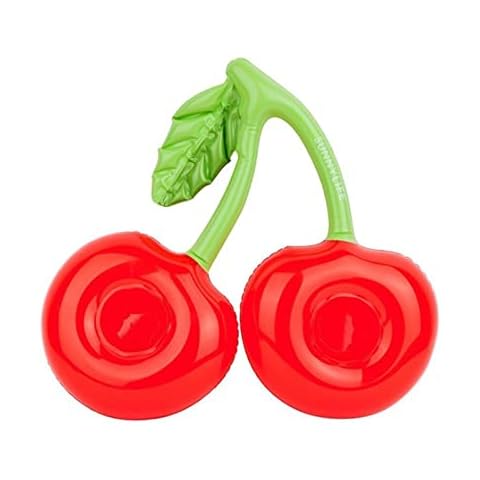 Xyka Cherry Shaped Red Swimming Pool Drink Holders Party Adult Inflatable Pool Accessories Double Kids swimming floating Cover