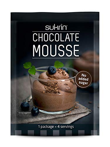 Sukrin Chocolate Mousse Mix - No Added Sugar, Low Calorie, And Low Carb - Keto Friendly And Healthy - No Artificial Colors (Pack Of 4) #TOP2