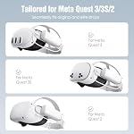 SUPERUS Pack batterie pour Meta Quest 3/3S & Oculus Quest 2, 5000mAh, PD20W Chargement rapide, extra 2-3H Temps de jeu, Compatible avec Original & Elite Straps, Portable léger rechargeable VR Accessoires