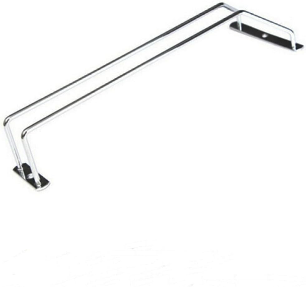 BESTOYARD Silver Chrome Wine Glass Rack Hanger with Screws for Bars