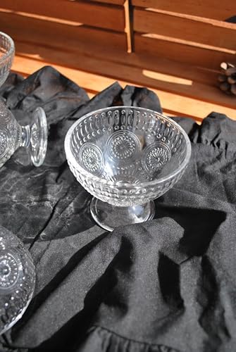 3 Adet Cam Ayaklı Kase Çerezlik Dondurma Kasesi-220 ml - Görsel 3