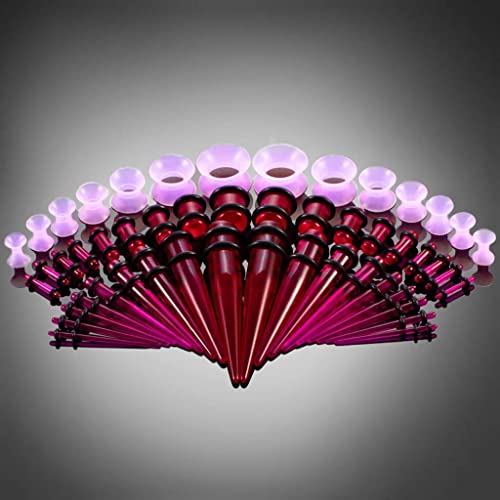 Colaxi 50 Unidades Dilatação Da Orelha Do Ouvido Das Orelhas Perfurante para E Você, Roxa