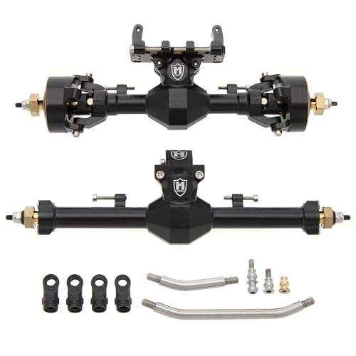MEUS RACING SCX24 Axles Isokinetic 3-Section CVD 52° Max. Steering Angle +5mm Widened SCX24 Upgrades for Axial SCX24 Deadbolt C10 JLU Gladiator...