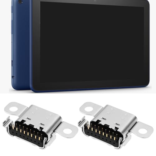 Be In Your Mind 2 Stück USB-C Typ-C Ladeanschluss Kompatibel mit Amazon Fire HD 10 T76N2B 11. Generation