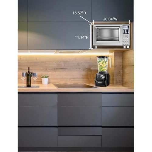 Nuwave Bravo XL Pro Air Fryer Toaster Oven with Grill Combo, 2025 New Ultra-Fast Convection System, 35% Crispier, 2X More Even, 142 Presets, 50-500F, Smarter Probe, PFAS Free, 30QT, Stainless Steel