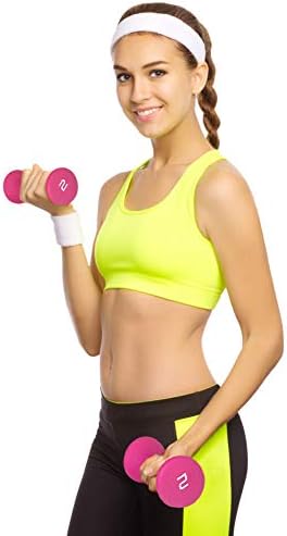 Greensen 6Pcs Neoprene Dumbbell Pair 2lb 3lb 5lb Bodybuilding Exercise Equipment for Home and Gym Fitness Exercise Workout Training for Arms and Hands