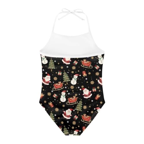 Image of Christmas Holiday One-Piece Swimsuits Beach Swimwear Bathing Suit for 3-10 Years Girls
