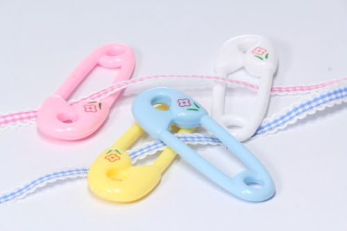 Baby Rattle Safety Pin (Pink)