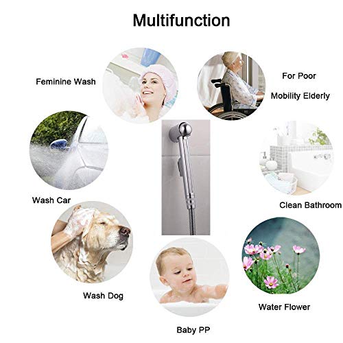 Douche musulmane booster avec ensemble pistolet de pulvérisation