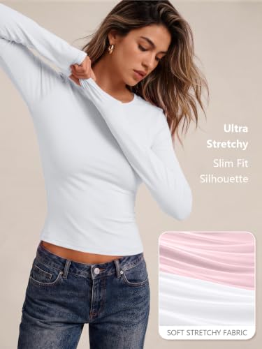 Image of Trendy Queen Womens Long Sleeve T Shirts Fall Fashion Basic Y2K Tops 2026