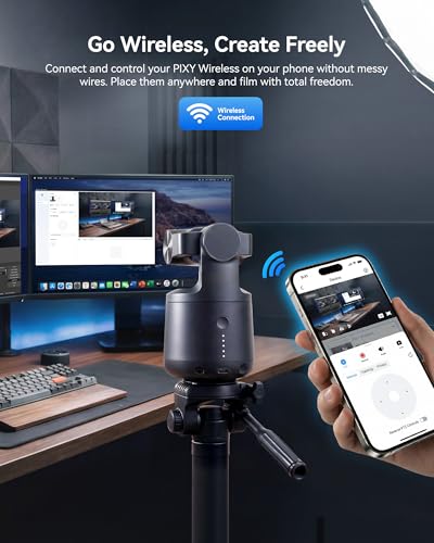 Image of EMEET PIXY Wireless 4K Dual-Lens AI Tracking PTZ Streaming Camera with 1 /2.55 inch Sensor, Gesture Control, Multi-Camera Live & Built-in 48kHz Mic, HDR, Live Streaming for YouTube, Facebook, Twitch