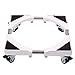 Multi-Functional Movable Adjustable Base Telescopic Furniture Dolly with 8 Locking Rubber Caster Wheels for Dryer,Washing Machine and Refrigerator