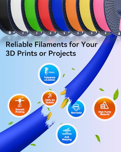 Image of JAYO PETG 3D Printer Filament Bundle 1.75mm, 250g, 8-Pack