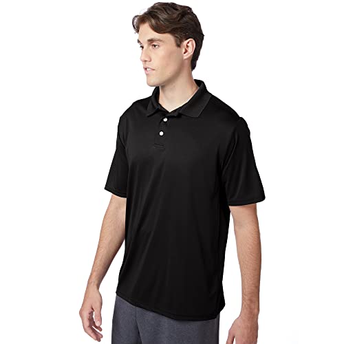 Hanes Mens Hanes Men's Cooldri Short Sleeve Performance Polo Shirts, Black, Large Us #TOP3