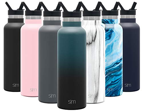 Simple Modern 20oz Ascent Water Bottle with Straw Lid - Stainless Steel Hydro