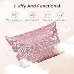 2-Pack Quilted Makeup Bag Set for Women, Cute Cosmetic Bag Toiletry Organizer, Travel Essentials Pouch with Zipper Pocket – Waterproof, Fluffy, Assorted Colors, for Daily, Washroom, Travel