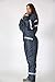 HAGOR Unisex Navy Blue Snowsuit Winter Clothing Snow Ski Suit Coverall Insulated Suit with Reflector