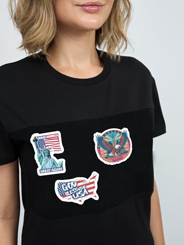 Women's Cotton T-Shirts with Stickers Medium
