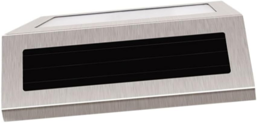Solar Lighted Address Sign 3 LED Number Wall Lamp Stainless Steel Solar Powered Illumination for House and Street Modern Outdoor Address Light
