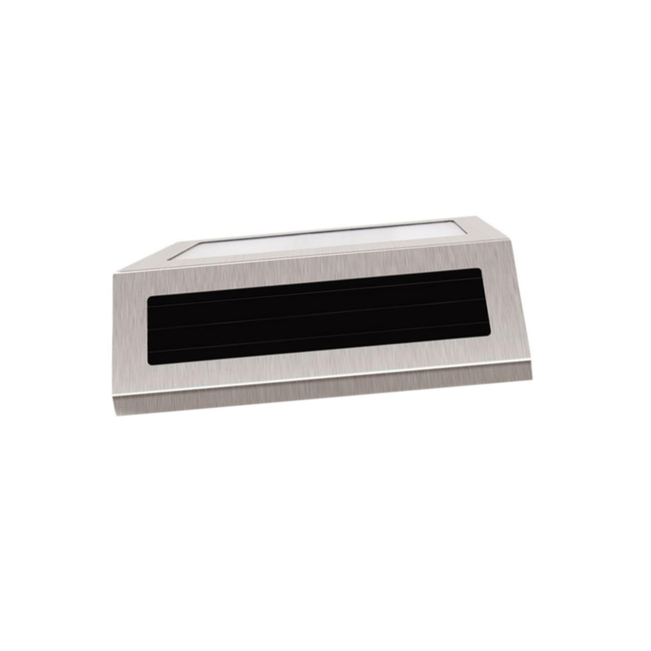 Targa Indirizzo Luminosa Solare in Acciaio Inox, Argento