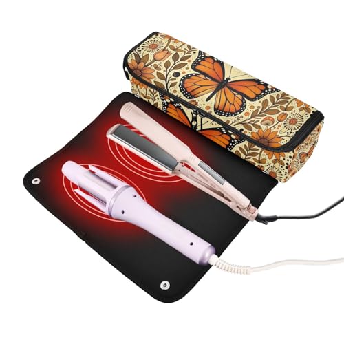 Organizador 2 en 1 para herramientas de cabello con tapete resistente al calor miniatura 2