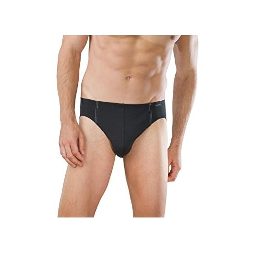 Schiesser Herren Slip 3 er Pack 005221-000, Gr. 5 (M), Schwarz (000-schwarz)