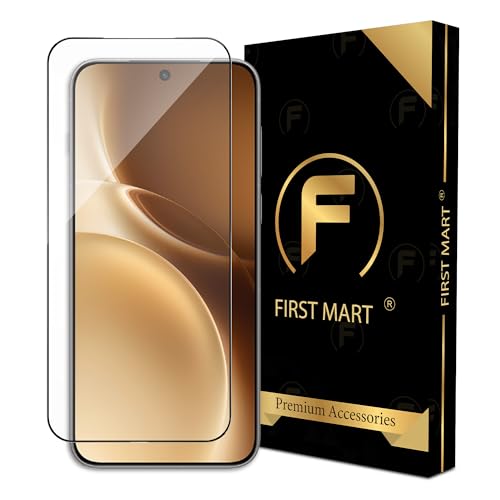 Image of FIRST MART Military Grade Gorilla Tempered Glass for Vivo X300 Pro (6.78 Inch) With Edge To Edge Full Screen Coverage and Easy Installation Kit |Black