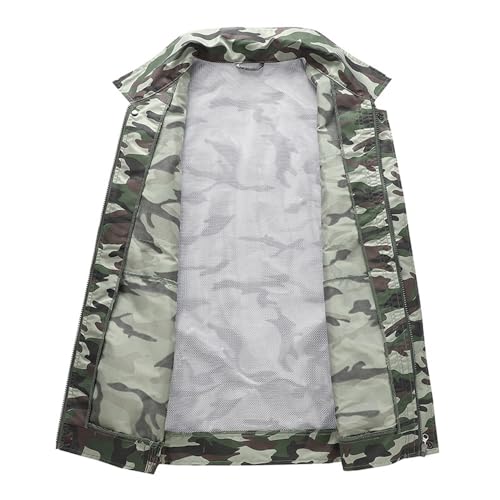 Image of Summer Cooling Jacket Unisex Short Sleeve Air Conditioner Clothes with Powerful Fans for Camping Hiking Fishing