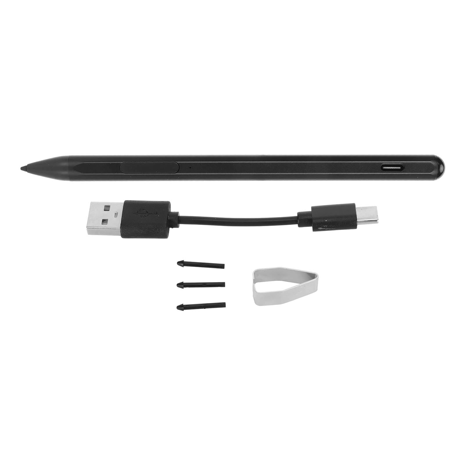 KUIDAMOS para Pro 3 Stylus Bolígrafo Inteligente de Aleación de Aluminio Duradero con Rechazo de Palma para Tabletas 4096 de Presión para Artistas y Profesionales (Negro)