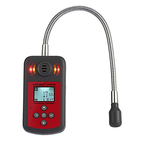 LCD Digital Combustible Gas Detector Automotive Gas Leak Location Determine Tester Gas Analyzer with Sound Light Alarm